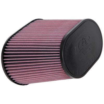 K&N Universal Air Filter: Flange Diameter: 4 In, Filter Height: 7.5 In, Flange Length: 1.5 In, Shape: Oval Tapered, RE-1040