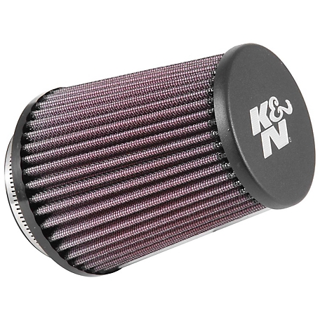 K&N Universal Air Filter: Flange Diameter: 3 In, Filter Height: 5.2 In, Flange Length: 0.7 In, Shape: Round Straight RE-5286