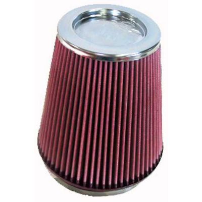 K&N Universal Air Filter, Flange Diameter: 6 in., Filter Height: 8 in., Flange Length: 1 in., Shape: Round Tapered, RF-1020