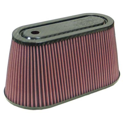 K&N Universal Air Filter: Flange Diameter: 3.5 In, Filter Height: 6 In, Flange Length: 0.93 In, Shape: Oval Straight RF-1038