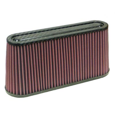 K&N Universal Air Filter - Carbon Fiber Top: Filter Height: 5.75 In, Flange Length: 0.875 In, Shape: Unique, RF-1050