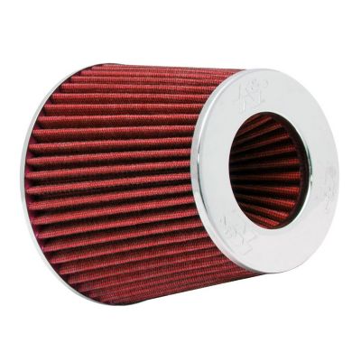 K&N Universal Air Filter: Flange Diameter: 4 In, Filter Height: 5.5 In, Flange Length: 1.125 In, Shape: Round, RG-1001RD