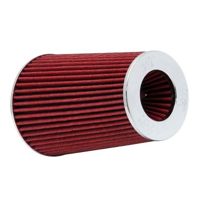K&N Universal Air Filter: Flange Diameter: 4 in., Filter Height: 9.5 in., Flange Length: 1.125 in., Shape: Round, RG-1002RD