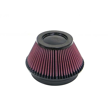 K&N Universal Air Filter: Flange Diameter: 6 In, Filter Height: 4 In, Flange Length: 1 In, Shape: Round Tapered, RP-4600