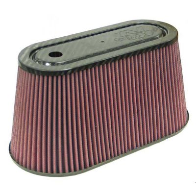 K&N Universal Air Filter: Flange Diameter: 3.8 In, Filter Height: 6 In, Flange Length: 0.9 In, Shape: Oval Straight, RP-5070