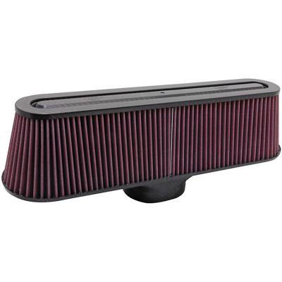 K&N 4.8125 in. Universal Oval Straight Air Filter, 2 in. FLG