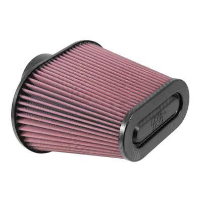 K&N Universal Oval Tapered Air Filter, 3.6 in. x 2.12 in. FLG