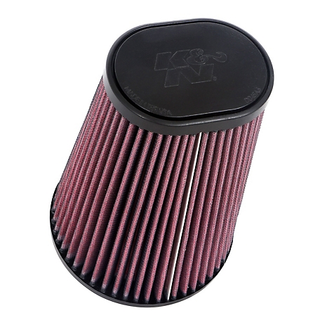 K&N Universal Air Filter: Flange Diameter: 4.5 In, Filter Height: 8 In, Flange Length: 0.625 In, Shape: Tapered Oval RU-1021