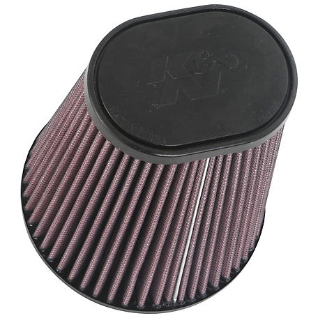 K&N Universal Air Filter: Flange Diameter: 3.5 In, Filter Height: 7 In, Flange Length: 1.75 In, Shape: Oval Tapered, RU-1033