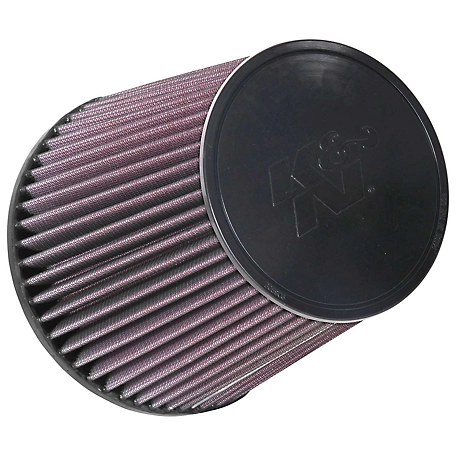 K&N Universal Air Filter: Flange Diameter: 5 In, Filter Height: 6.5 In, Flange Length: 1 In, Shape: Round Tapered, RU-1037
