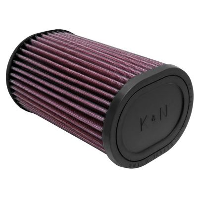 K&N Universal Air Filter: Flange Diameter: 2.4375 In, Filter Height: 7 In, Flange Length: 1.25 In, Shape: Oval, RU-1390
