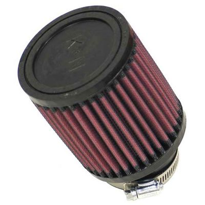 K&N 4 in. Universal Round Air Filter, 2.25 in. x 1 in. FLG
