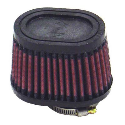 K&N 2.75 in. Universal Oval Air Filter, 1.75 in. x 0.625 in. FLG