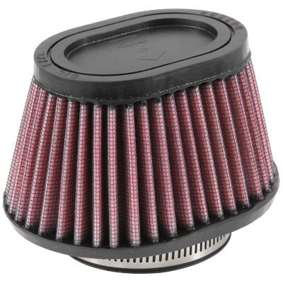 K&N 2.75 in. Universal Oval Air Filter, 2.4 in. x 0.62 in. FLG