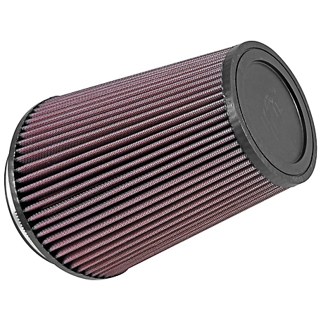 K&N Universal Air Filter: Flange Diameter: 5 In, Filter Height: 8 In, Flange Length: 1 In, Shape: Round Tapered, RU-2805XD
