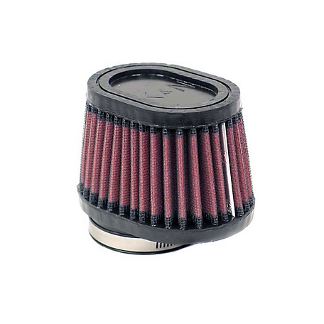 K&N Universal Air Filter: Flange Diameter: 2.125 In, Filter Height: 2.75 In, Flange Length: 0.625 In, Shape: Oval, RU-3000