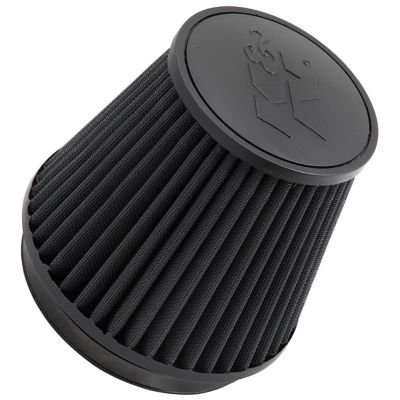 K&N 6 in. Universal Round Tapered Air Filter, 6 in. x 1 in. FLG, RU-3102HBK