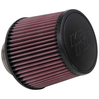 K&N Universal Air Filter: Flange Diameter: 3 In, Filter Height: 5 In, Flange Length: 1.75 In, Shape: Round Tapered, RU-3570
