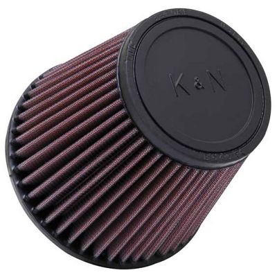 K&N Universal Air Filter: Flange Diameter: 3 In, Filter Height: 5 In, Flange Length: 1.75 In, Shape: Round Tapered, RU-3580