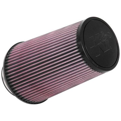 K&N 9 in. Universal Round Air Filter, 3.5 in. x 1.75 in. FLG