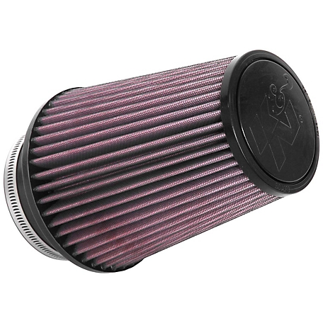 K&N Universal Air Filter: Flange Diameter: 4 In, Filter Height: 7 In, Flange Length: 1.75 In, Shape: Round Tapered, RU-4680