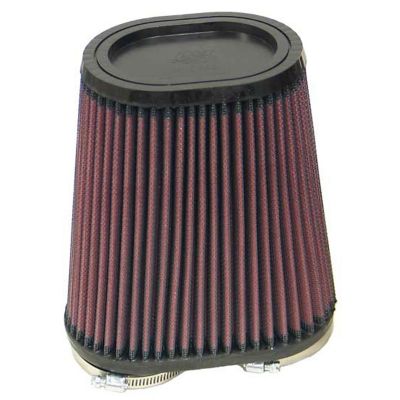 K&N 6.75 in. Universal Oval Air Filter, 2.375 in. x 0.375 in. FLG