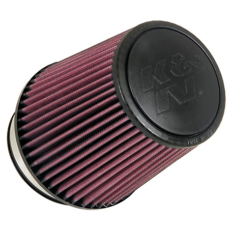 K&N Universal Air Filter: Flange Diameter: 4.375 In, Filter Height: 6.5 In, Flange Length: 1.25 In, Shape: Round, RU-5061