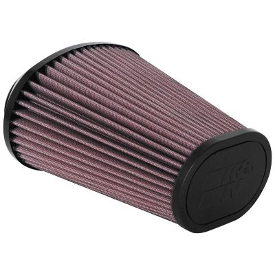 K&N 7.5 in. Universal Oval Tapered Air Filter, 2.8 in. x 4.3 in. FLG
