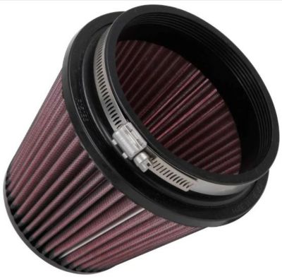Image showing 7 th K&N 5.5 in. Universal Round Tapered Air Filter, 5 in. x 1 in. FLG