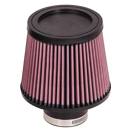 K&N Universal Air Filter, Flange Diameter: 2.5 in., Filter Height: 5 in., Flange Length: 2 in., Shape: Round Tapered, RU-5174