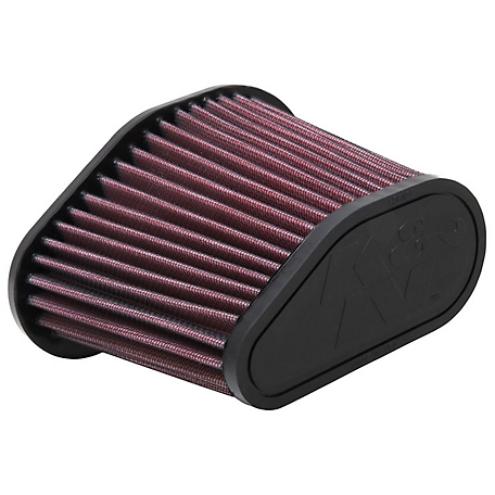K&N Universal Air Filter: Washable, Replacement Engine Filter: Filter Height: 5.3125 In, Shape: Unique, RU-5281