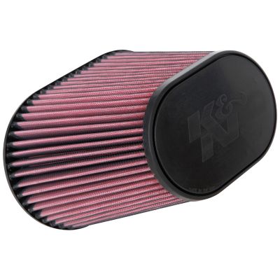 K&N 8 in. Universal Oval Tapered Air Filter, 6.98 in. x 1 in. FLG