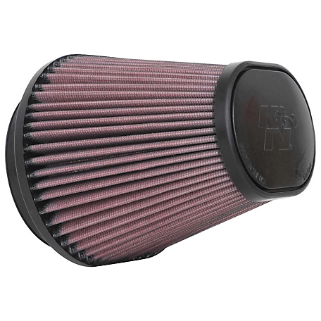 K&N Universal Air Filter: Flange Diameter: 3.9 In, Filter Height: 5 In, Flange Length: 1.5 In, Shape: Round Tapered RU-70031