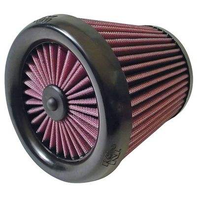 K&N 6.1 in. Universal Round Air Filter, 2.4 in. x 0.8 in. FLG