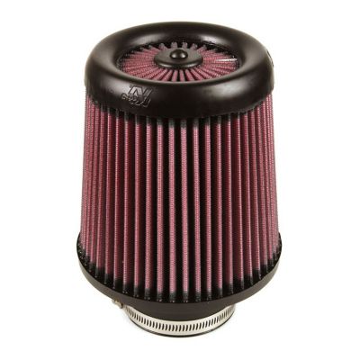 K&N Universal Air Filter: Flange Diameter: 3 In, Filter Height: 6.5 In, Flange Length: 1.75 In, Shape: Round, RX-4730XD