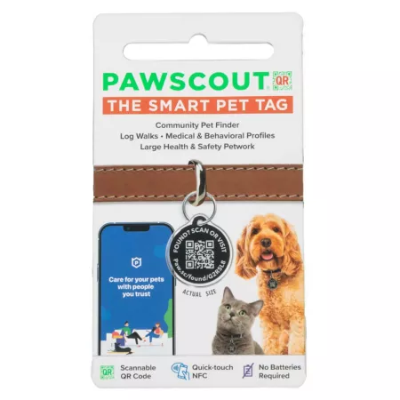 Pawscout QR The smart pet tag Dog Basic Collars