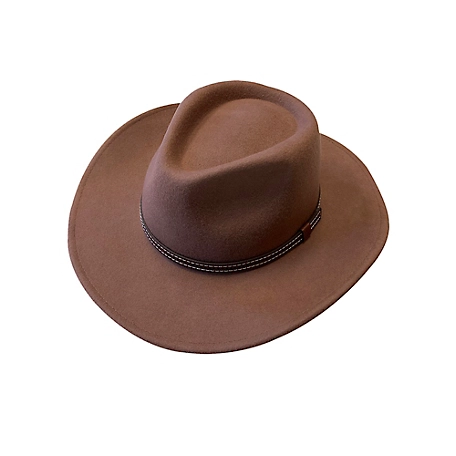 Kanut Sports Rocky Wool Felt Cowboy Hat, Beige, XL
