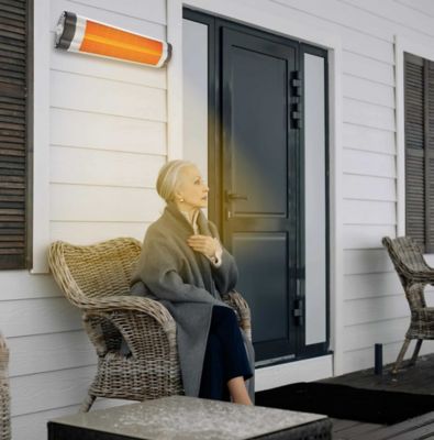 Image showing  5,200 BTU Electric Infrared Heater with Thermostat, 1,500W