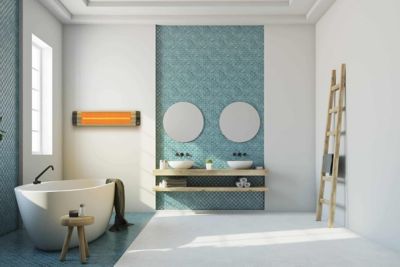 Image showing 5 th UFO 5,200 BTU Electric Infrared Heater with Remote Control, 1,500W