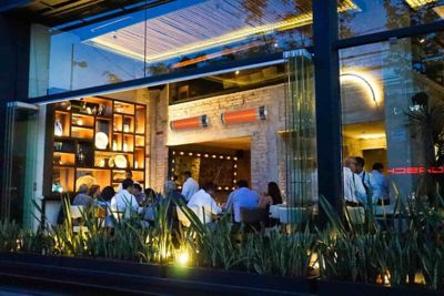 Image showing 6 th UFO 5,200 BTU Electric Infrared Heater with Remote Control, 1,500W