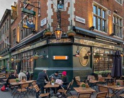 Image showing 5 th Econat 30 in. 1,500W Electric Infrared Heater with Thermostat, 161 sq. ft., 5,200 BTU, IP44