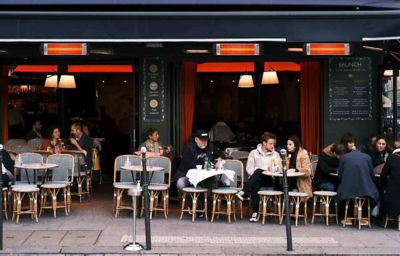 Image showing 7 th Econat 30 in. 1,500W Electric Infrared Heater with Thermostat, 161 sq. ft., 5,200 BTU, IP44