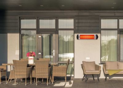 Image showing 8 th Econat 30 in. 1,500W Electric Infrared Heater with Thermostat, 161 sq. ft., 5,200 BTU, IP44