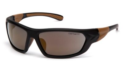 Carhartt Unisex Adult Carbondale Safety Glasses, Black/Antique Mirror