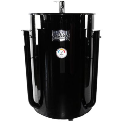 Gateway Drum Smokers 1,386 sq. in. Sizzle 55G Drum Charcoal Smoker, Black