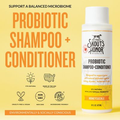 Image showing  Honeysuckle Scented Probiotic Shampoo and Conditioner for Pets