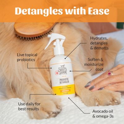 Image showing 6 th Skout's Honor Honeysuckle Scented Probiotic Detangler for Pets