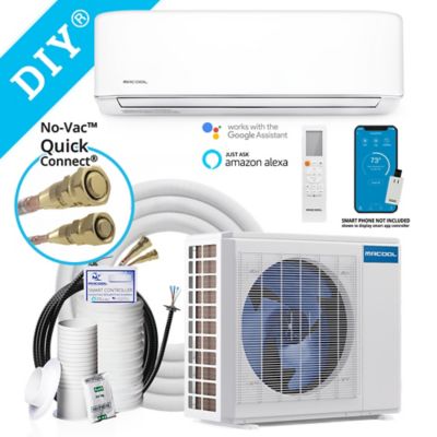 MRCOOL 115V DIY 4th Gen Ductless Mini Split AC/Heat Pump, 750 sq. ft., 18,000 BTU, 22 Seer, Energy Star, 25 ft. Install Kit