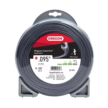 Oregon Magnum Gatorline SuperTwist String Trimmer Line 282 ft x 0.095 in Diameter Trimmer Lines Spools & Blades