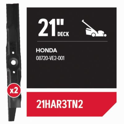 Image showing  21 in. Tungsten Carbide-Coated Mulching Lawn Mower Blades for Honda Push and Propelled Mowers, 2-Pack, 21HAR3TN2